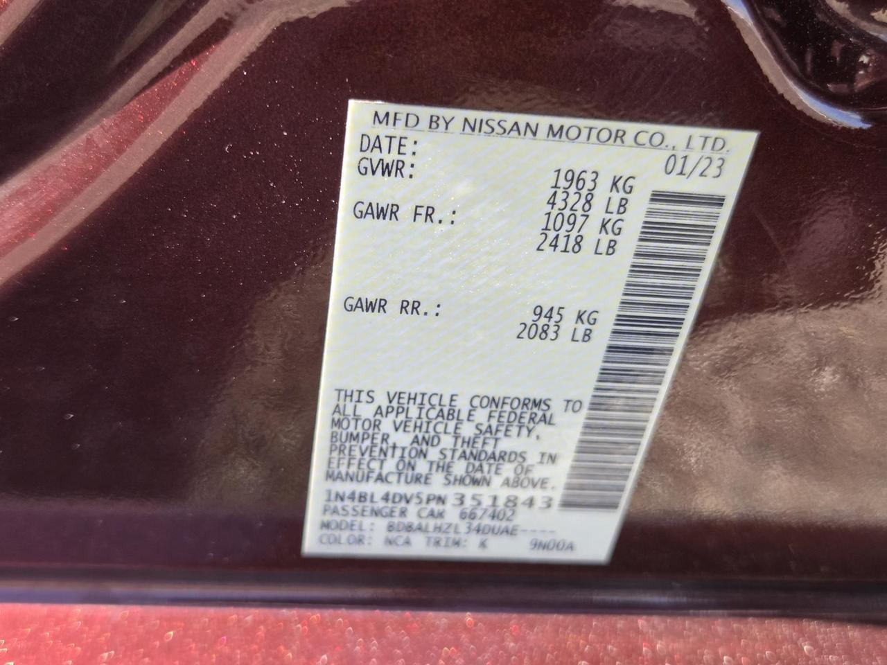 2023 Nissan Altima SV Beeville TX