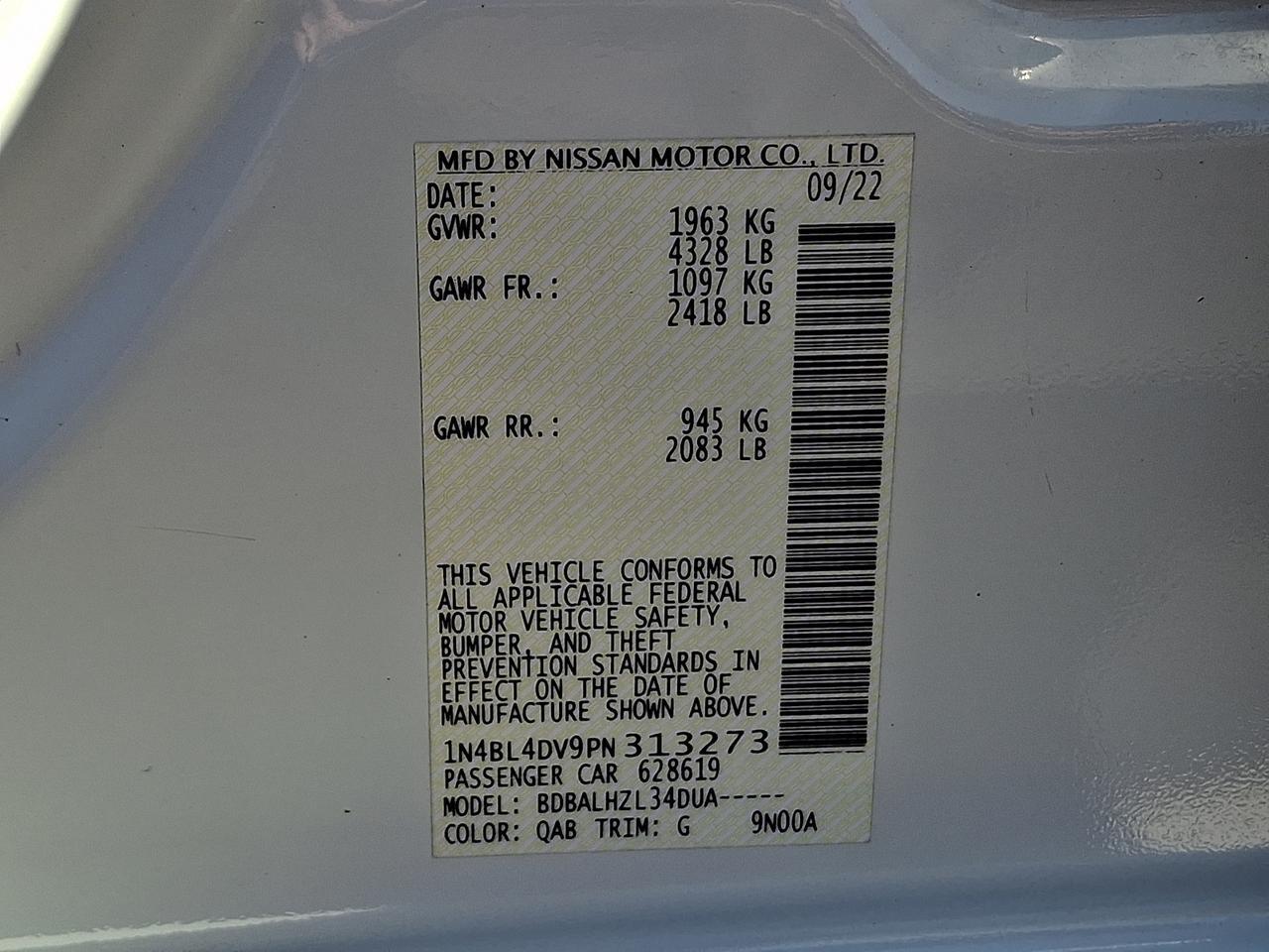 2023 Nissan Altima SV FWD Vineland NJ