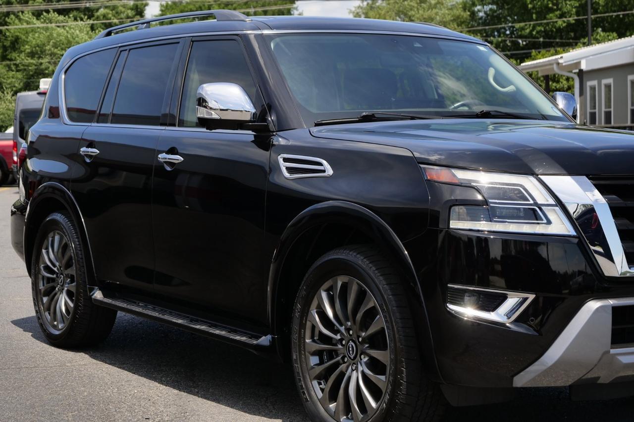 2023 Nissan Armada Platinum / Captain's Chairs / Rear Entertainment! Lincolnton NC