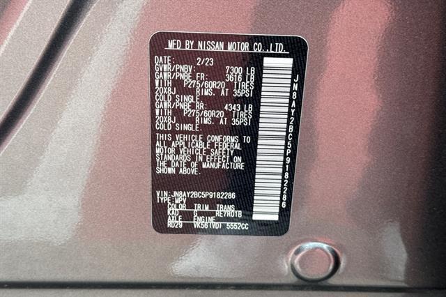 2023 Nissan Armada SL San Luis Obispo CA
