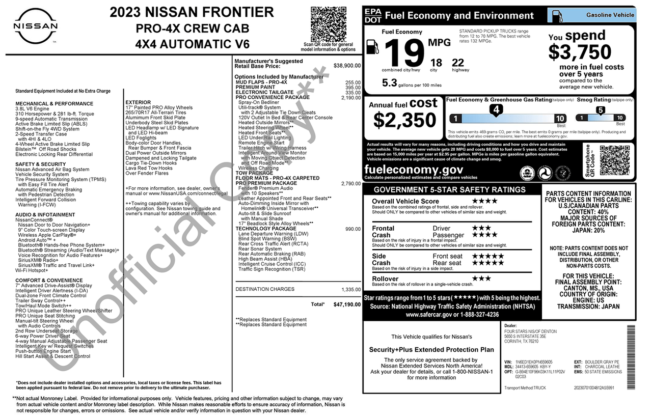 2023 Nissan Frontier PRO-4X Knoxville TN