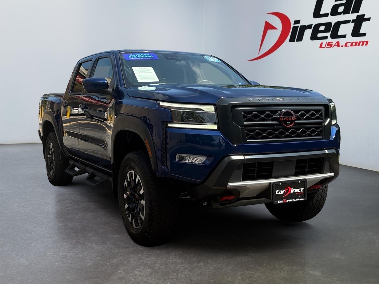 2023 Nissan Frontier PRO-4X, TUBULAR SIDE STEPS, HARD TONNEAU COVER, TOW PACKAGE, LANE DEPARTURE, BLIND SPOT ALERT, HEATED STEERING WHEEL & SEATS, APPLE CARPLAY/ANDROID AUTO, WIRELESS CHARGING PAD, LOW MILES, ONLY 1 OWNER, CLEAN CARFAX, FALL FOR A FRONTIER!