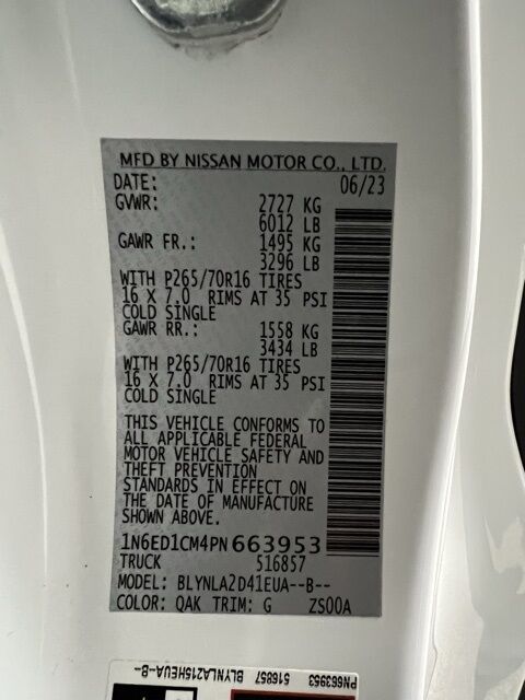 2023 Nissan Frontier S Loveland CO