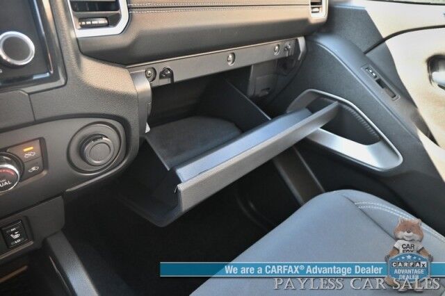 2023 Nissan Frontier SV / 4X4 / Crew Cab / 4X4 / Auto Start / Heated Premium Cloth Seats / Heated Steering Wheel / Adaptive Cruise Control / Lane Depart & Blind Spot / Apple CarPlay & Android Auto / Back Up Cam / Tow Pkg / 1-Owner Anchorage AK