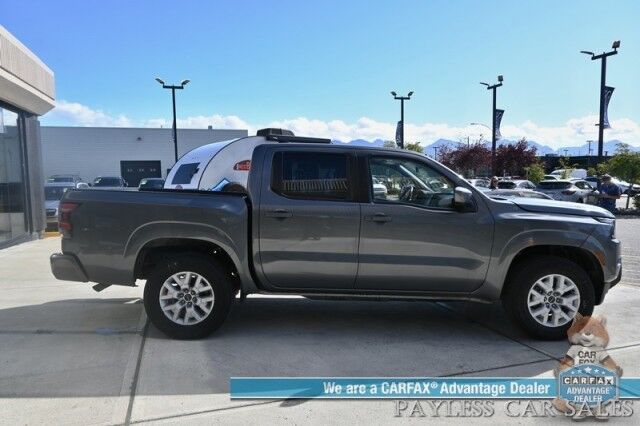 2023 Nissan Frontier SV / 4X4 / Crew Cab / 4X4 / Auto Start / Heated Premium Cloth Seats / Heated Steering Wheel / Adaptive Cruise Control / Lane Depart & Blind Spot / Apple CarPlay & Android Auto / Back Up Cam / Tow Pkg / 1-Owner Anchorage AK