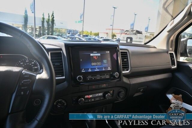 2023 Nissan Frontier SV / 4X4 / Crew Cab / 4X4 / Auto Start / Heated Premium Cloth Seats / Heated Steering Wheel / Adaptive Cruise Control / Lane Depart & Blind Spot / Apple CarPlay & Android Auto / Back Up Cam / Tow Pkg / 1-Owner Anchorage AK