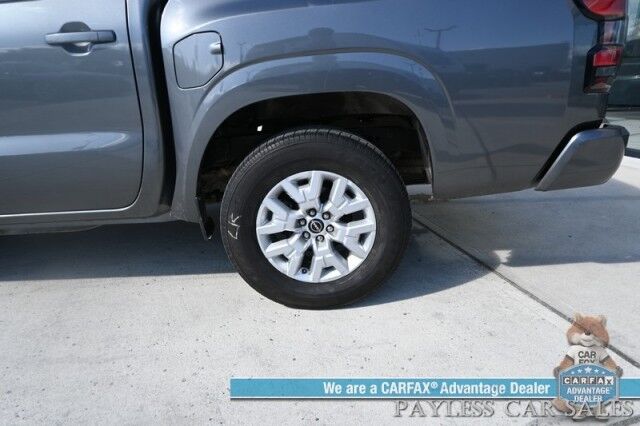 2023 Nissan Frontier SV / 4X4 / Crew Cab / 4X4 / Auto Start / Heated Premium Cloth Seats / Heated Steering Wheel / Adaptive Cruise Control / Lane Depart & Blind Spot / Apple CarPlay & Android Auto / Back Up Cam / Tow Pkg / 1-Owner Anchorage AK