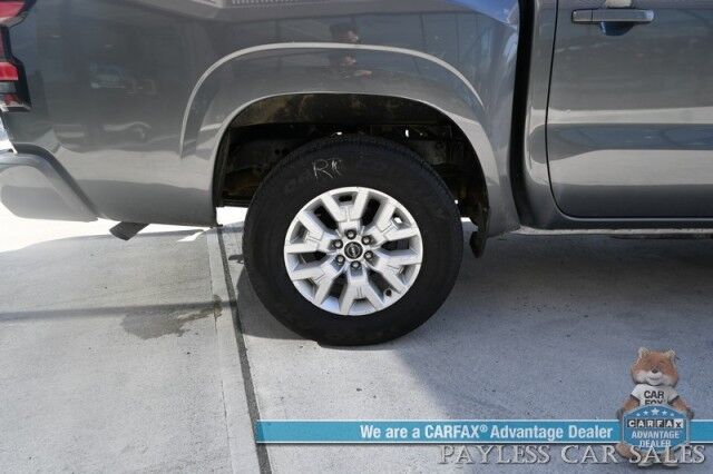 2023 Nissan Frontier SV / 4X4 / Crew Cab / 4X4 / Auto Start / Heated Premium Cloth Seats / Heated Steering Wheel / Adaptive Cruise Control / Lane Depart & Blind Spot / Apple CarPlay & Android Auto / Back Up Cam / Tow Pkg / 1-Owner Anchorage AK