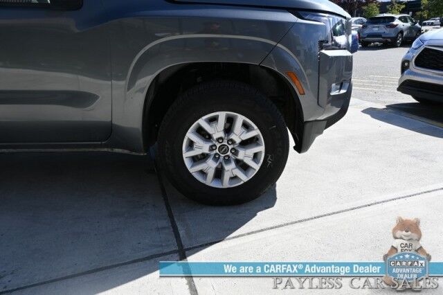 2023 Nissan Frontier SV / 4X4 / Crew Cab / 4X4 / Auto Start / Heated Premium Cloth Seats / Heated Steering Wheel / Adaptive Cruise Control / Lane Depart & Blind Spot / Apple CarPlay & Android Auto / Back Up Cam / Tow Pkg / 1-Owner Anchorage AK