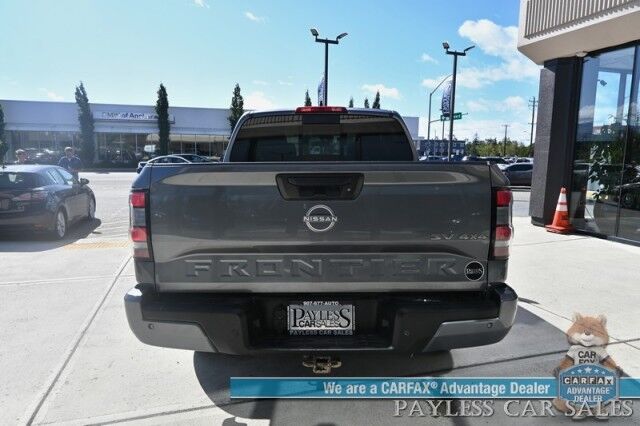 2023 Nissan Frontier SV / 4X4 / Crew Cab / 4X4 / Auto Start / Heated Premium Cloth Seats / Heated Steering Wheel / Adaptive Cruise Control / Lane Depart & Blind Spot / Apple CarPlay & Android Auto / Back Up Cam / Tow Pkg / 1-Owner Anchorage AK