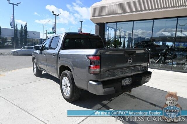 2023 Nissan Frontier SV / 4X4 / Crew Cab / 4X4 / Auto Start / Heated Premium Cloth Seats / Heated Steering Wheel / Adaptive Cruise Control / Lane Depart & Blind Spot / Apple CarPlay & Android Auto / Back Up Cam / Tow Pkg / 1-Owner Anchorage AK