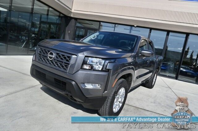 2023 Nissan Frontier SV / 4X4 / Crew Cab / 4X4 / Auto Start / Heated Premium Cloth Seats / Heated Steering Wheel / Adaptive Cruise Control / Lane Depart & Blind Spot / Apple CarPlay & Android Auto / Back Up Cam / Tow Pkg / 1-Owner Anchorage AK