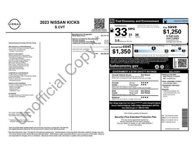 2023 Nissan Kicks S Raleigh NC