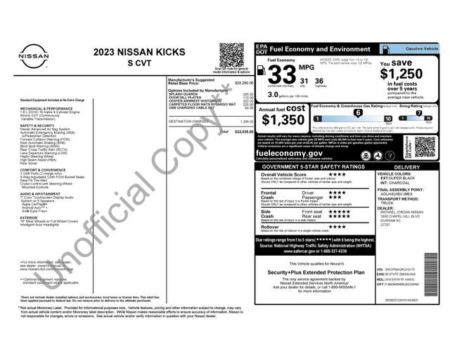 2023 Nissan Kicks S Raleigh NC