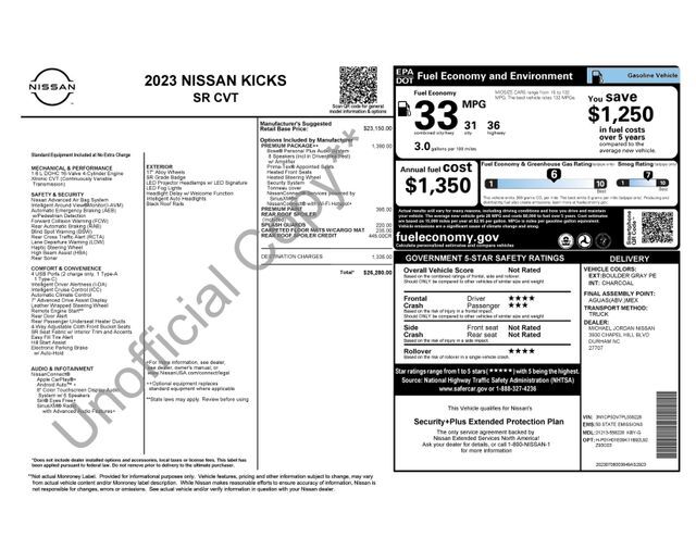 2023 Nissan Kicks SR Raleigh NC