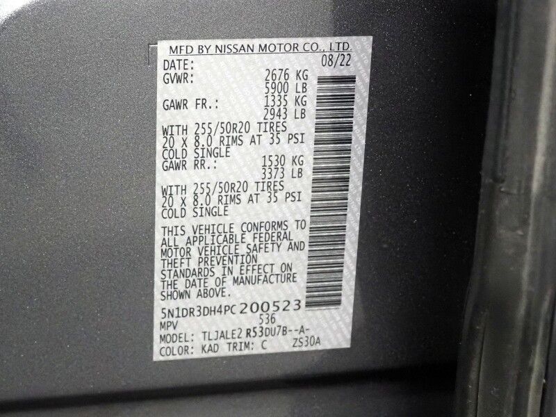 2023 Nissan Pathfinder Platinum *HEADS-UP DISPLAY, NAVIGATION, PANO MOONROOF, ADAPTIVE CRUISE, SAFETY ALERTS, CLIMATE SEATS, 2ND ROW CAPTAINS, NAPPA LEATHER, 20 INCH WHEELS, BOSE AUDIO, APPLE & ANDROID Round Rock TX