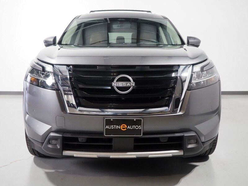 2023 Nissan Pathfinder Platinum *HEADS-UP DISPLAY, NAVIGATION, PANO MOONROOF, ADAPTIVE CRUISE, SAFETY ALERTS, CLIMATE SEATS, 2ND ROW CAPTAINS, NAPPA LEATHER, 20 INCH WHEELS, BOSE AUDIO, APPLE & ANDROID Round Rock TX