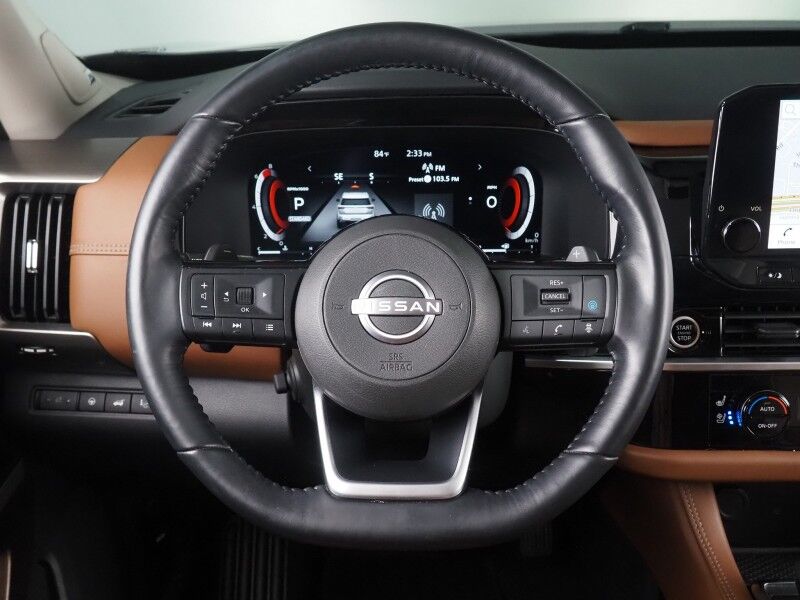 2023 Nissan Pathfinder Platinum *HEADS-UP DISPLAY, NAVIGATION, PANO MOONROOF, ADAPTIVE CRUISE, SAFETY ALERTS, CLIMATE SEATS, 2ND ROW CAPTAINS, NAPPA LEATHER, 20 INCH WHEELS, BOSE AUDIO, APPLE & ANDROID Round Rock TX