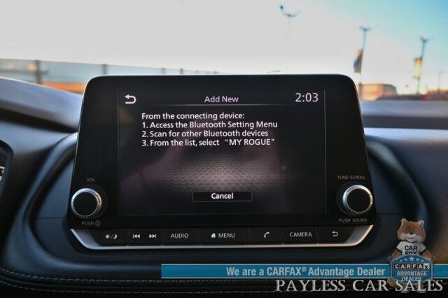 2023 Nissan Rogue S / AWD / Premium Cloth Seats / Forward Collision Alert / Lane Departure & Blind Spot Alert / Cruise Control / Keyless Entry & Start / Apple CarPlay & Android Auto / Back Up Cam / 1-Owner Anchorage AK