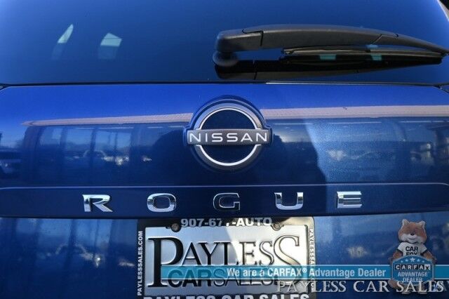 2023 Nissan Rogue S / AWD / Premium Cloth Seats / Forward Collision Alert / Lane Departure & Blind Spot Alert / Cruise Control / Keyless Entry & Start / Apple CarPlay & Android Auto / Back Up Cam / 1-Owner Anchorage AK 2023 Nissan Rogue S / AWD / Premium Cloth Seats / Forward Collision Alert / Lane Departure & Blind Spot Alert / Cruise Control / Keyless Entry & Start / Apple CarPlay & Android Auto / Back Up Cam / 1-Owner Anchorage AK