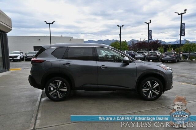 2023 Nissan Rogue SL / AWD / Premium Pkg / Power & Heated Leather Seats / NAV / Auto Start / Bose Speakers / Adaptive Cruise / Blind Spot Alert / Apple CarPlay & Android Auto / 360 View Camera / Keyless Entry & Start / 1-Owner Anchorage AK