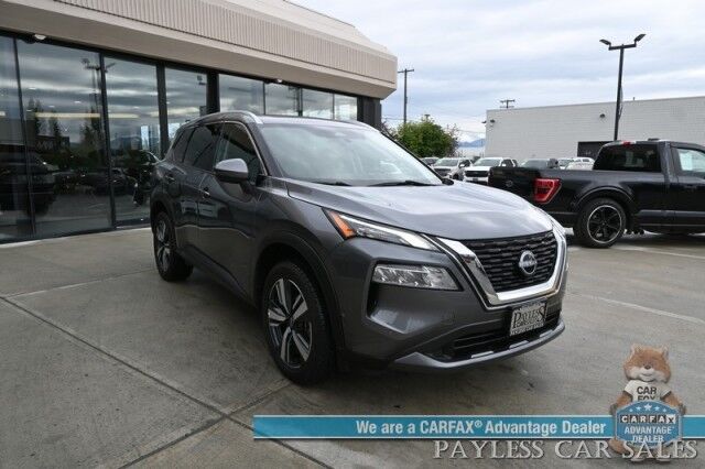2023 Nissan Rogue SL / AWD / Premium Pkg / Power & Heated Leather Seats / NAV / Auto Start / Bose Speakers / Adaptive Cruise / Blind Spot Alert / Apple CarPlay & Android Auto / 360 View Camera / Keyless Entry & Start / 1-Owner Anchorage AK