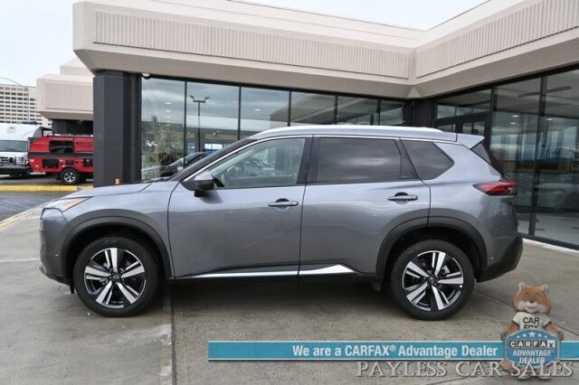 2023 Nissan Rogue SL / AWD / Premium Pkg / Power & Heated Leather Seats / NAV / Auto Start / Bose Speakers / Adaptive Cruise / Blind Spot Alert / Apple CarPlay & Android Auto / 360 View Camera / Keyless Entry & Start / 1-Owner Anchorage AK