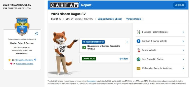 2023 Nissan Rogue SV Whitinsville MA