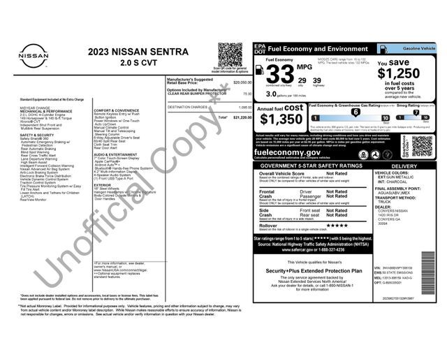 2023 Nissan Sentra S Raleigh NC