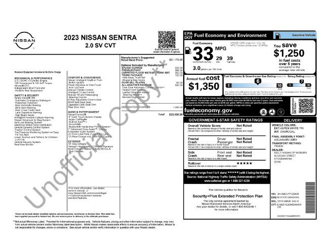 2023 Nissan Sentra SV Raleigh NC