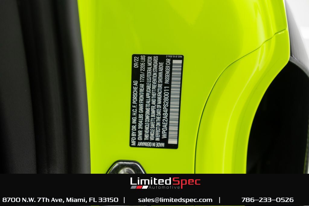2023 Porsche 718 Cayman GT4 RS Weissach Package Miami FL