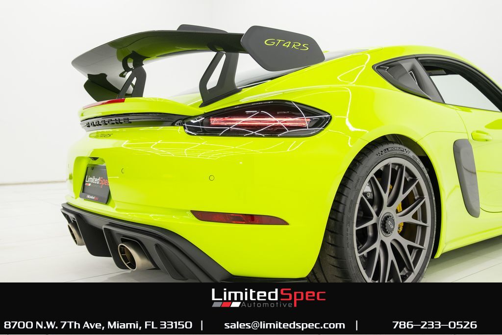 2023 Porsche 718 Cayman GT4 RS Weissach Package Miami FL