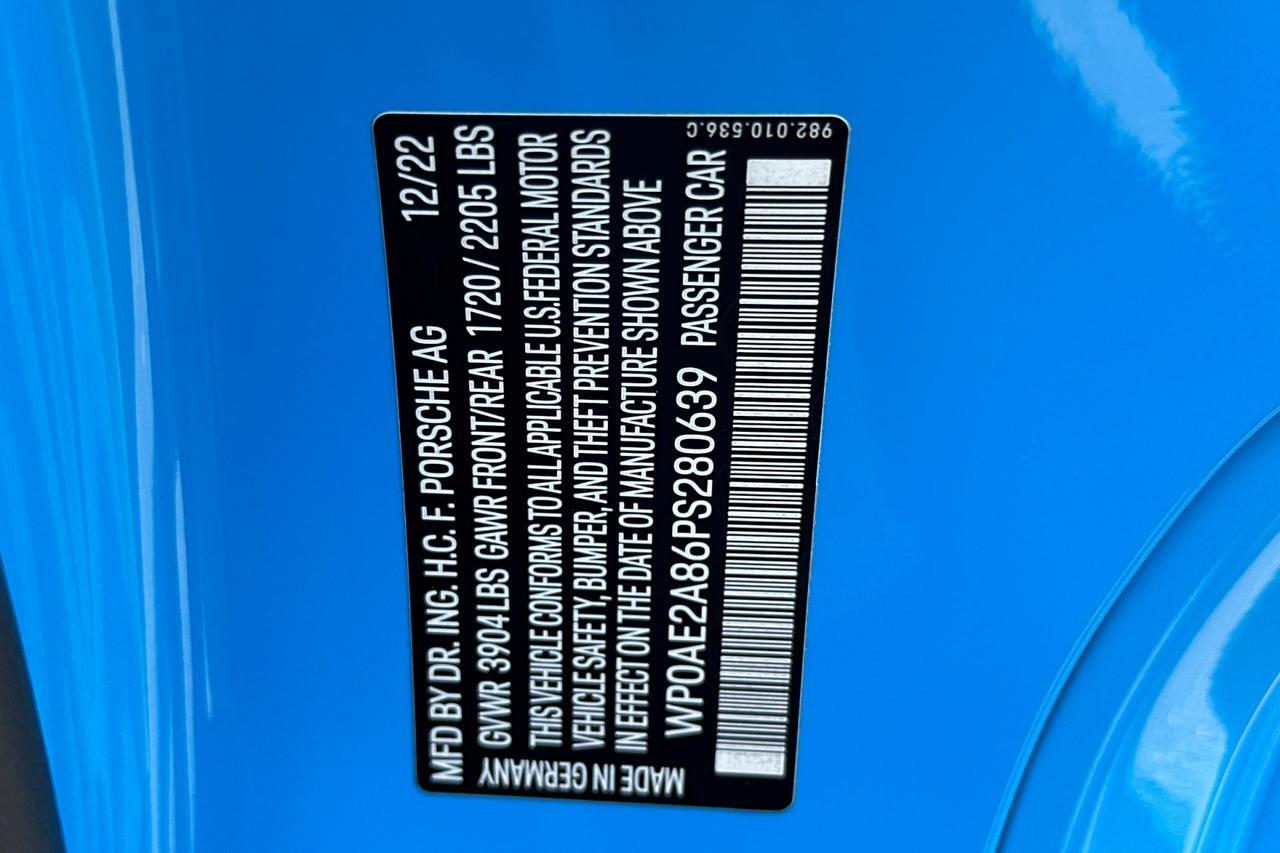 2023 Porsche 718 GT4 RS San Luis Obispo CA