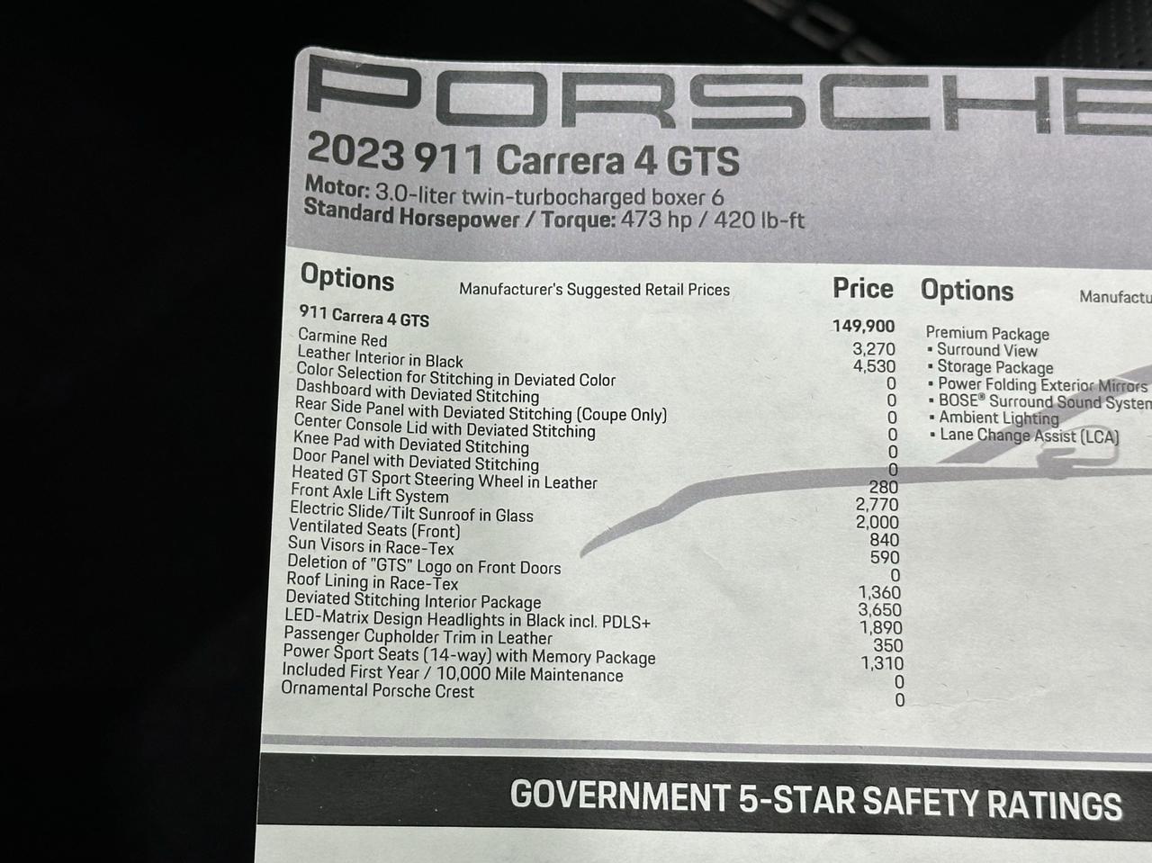 2023 Porsche 911 Carrera 4 GTS Newark DE