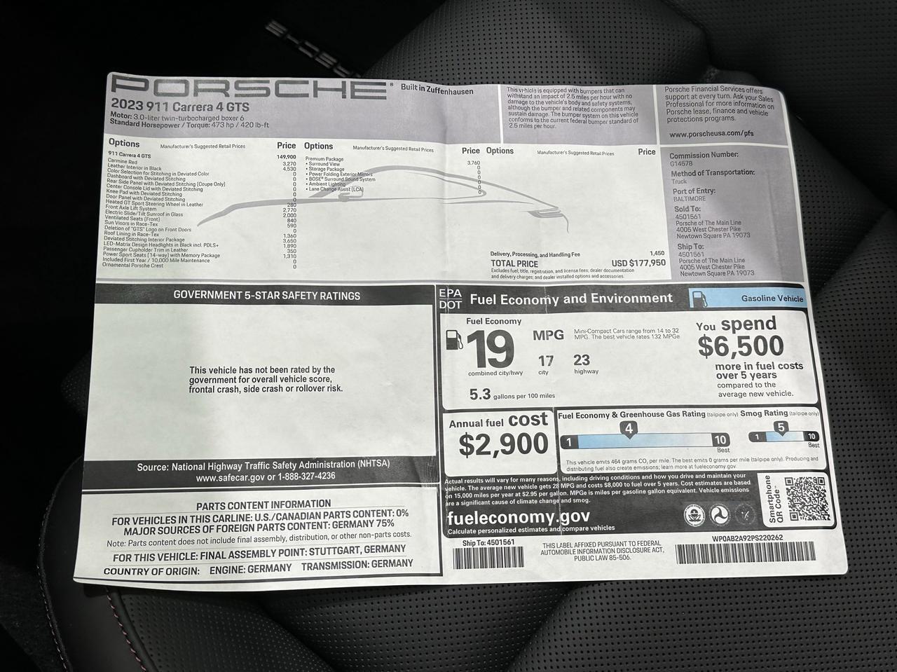 2023 Porsche 911 Carrera 4 GTS Newark DE