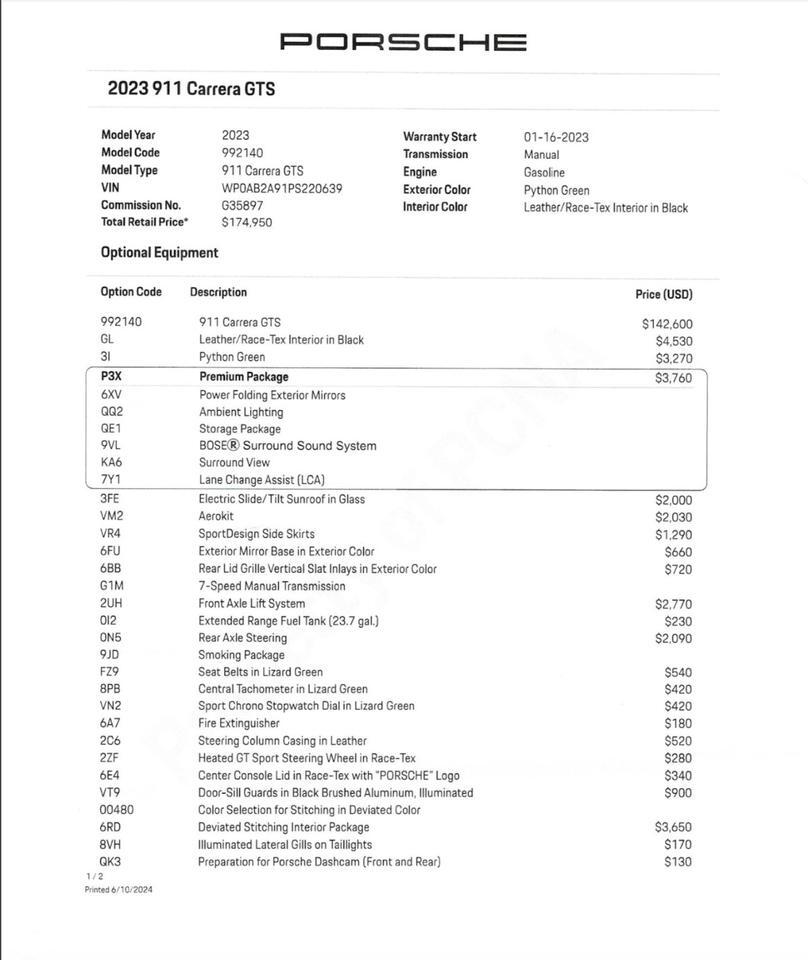 2023 Porsche 911 Carrera GTS