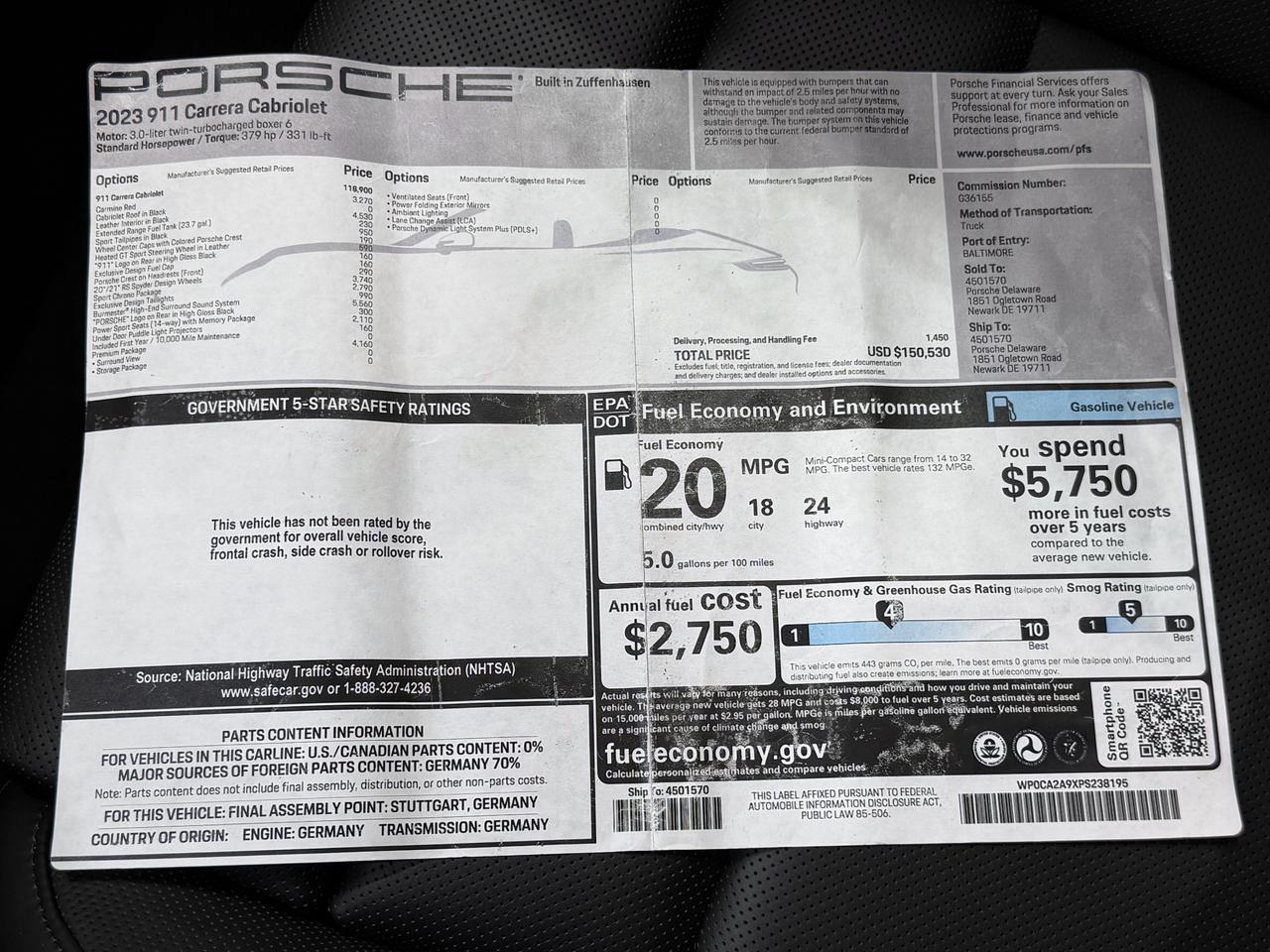 2023 Porsche 911 Carrera Newark DE