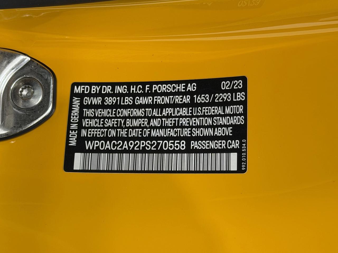 2023 Porsche 911 GT3 Newark DE