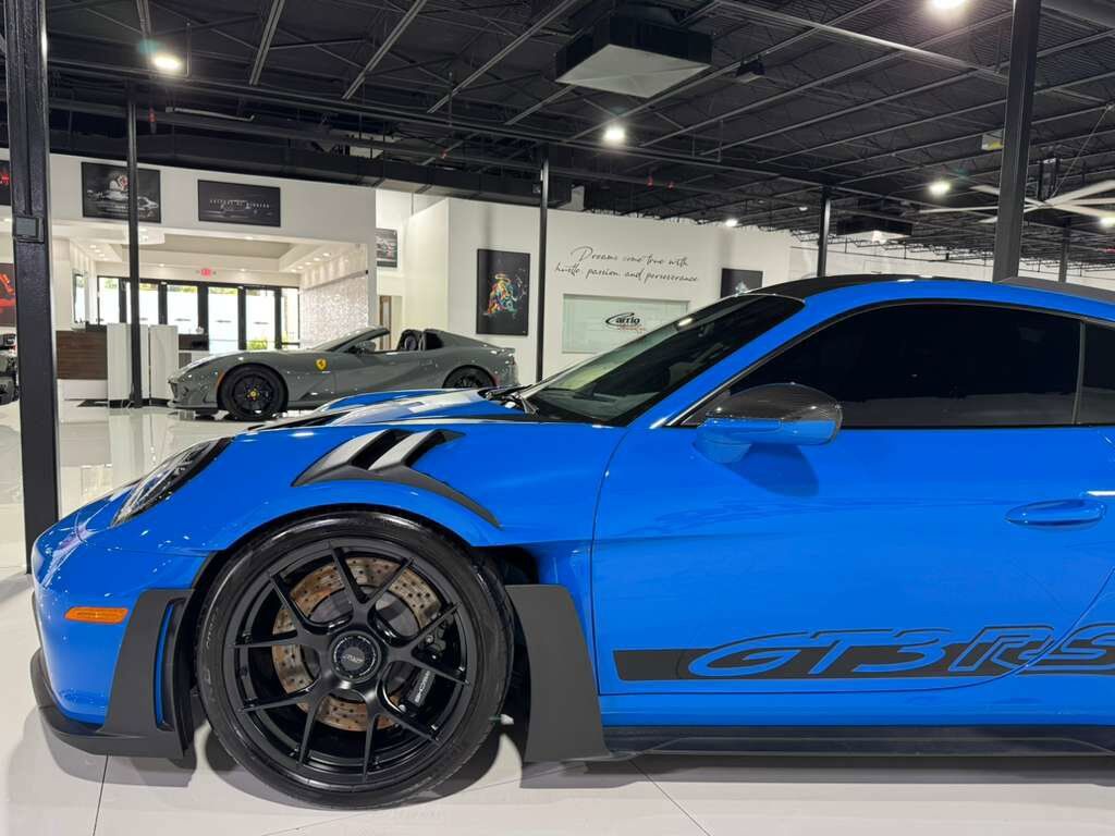 2023 Porsche 911 GT3 RS Weissach, Shark Blue paint/roll cage/seatbelts, Bose audio, carbon galore AND MORE!! Fort Lauderdale FL