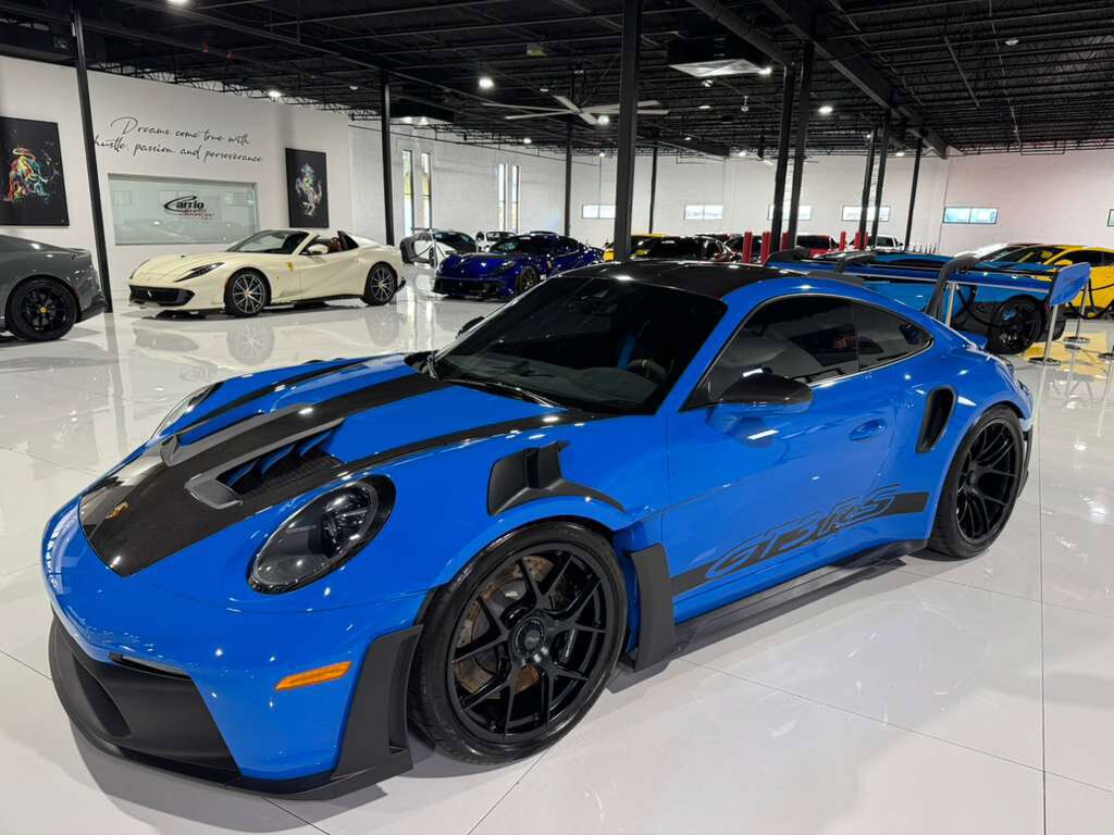 2023 Porsche 911 GT3 RS Weissach, Shark Blue paint/roll cage/seatbelts, Bose audio, carbon galore AND MORE!! Fort Lauderdale FL