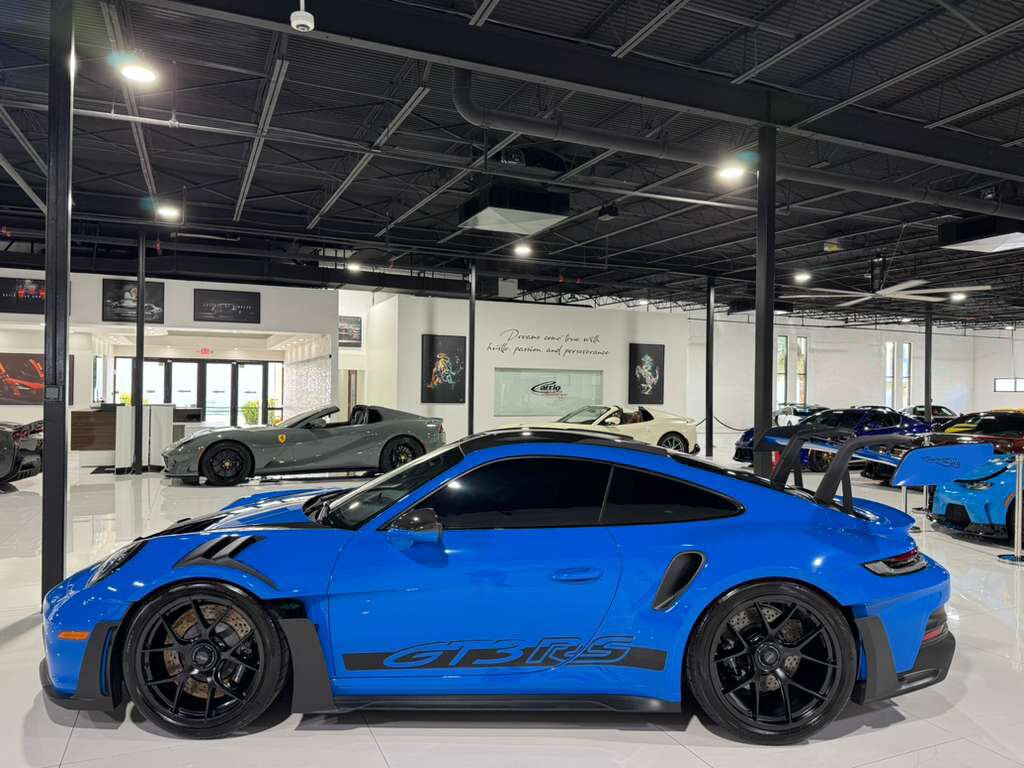 2023 Porsche 911 GT3 RS Weissach, Shark Blue paint/roll cage/seatbelts, Bose audio, carbon galore AND MORE!! Fort Lauderdale FL