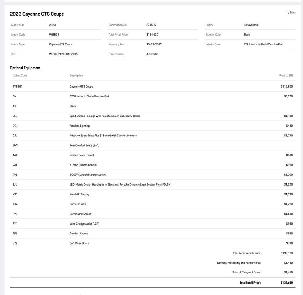 2023 Porsche Cayenne GTS Coupe Pompano Beach FL