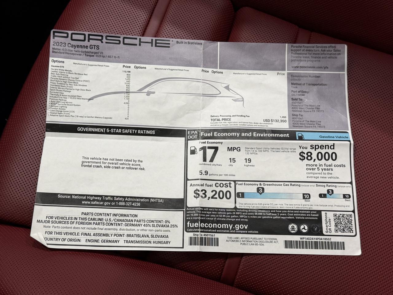2023 Porsche Cayenne Gts Newark DE