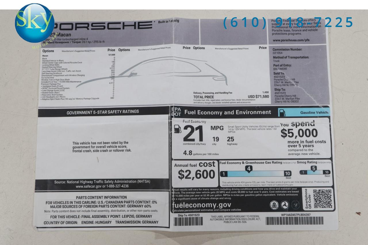 2023 Porsche Macan AWD PREMIUM PACKAGE PLUS West Chester PA