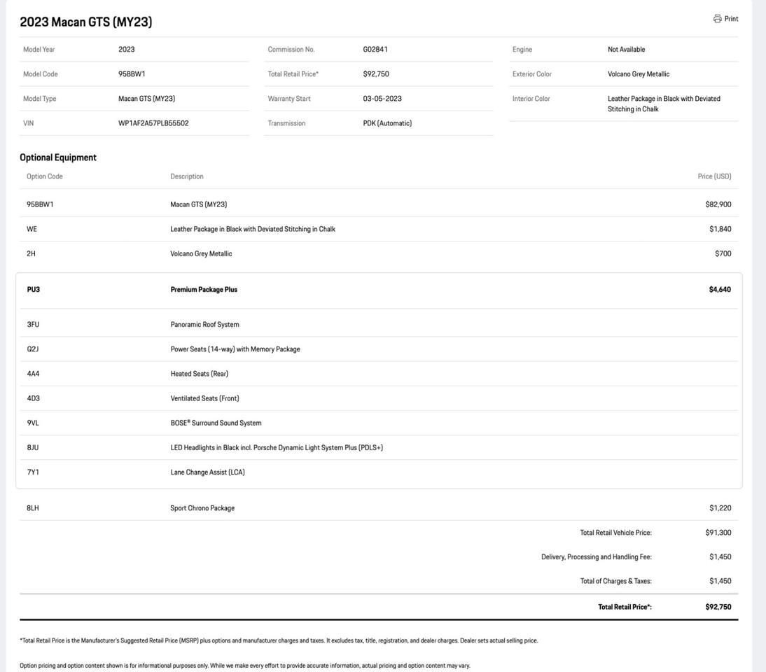 2023 Porsche Macan GTS Pompano Beach FL