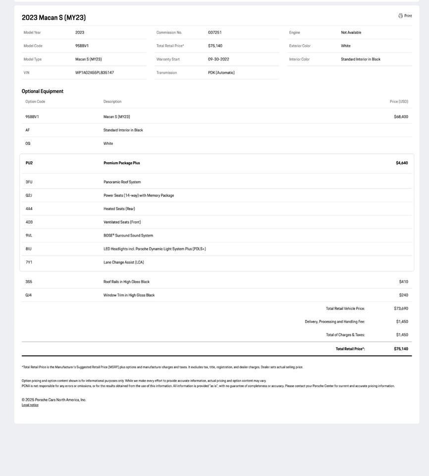 2023 Porsche Macan S Pompano Beach FL