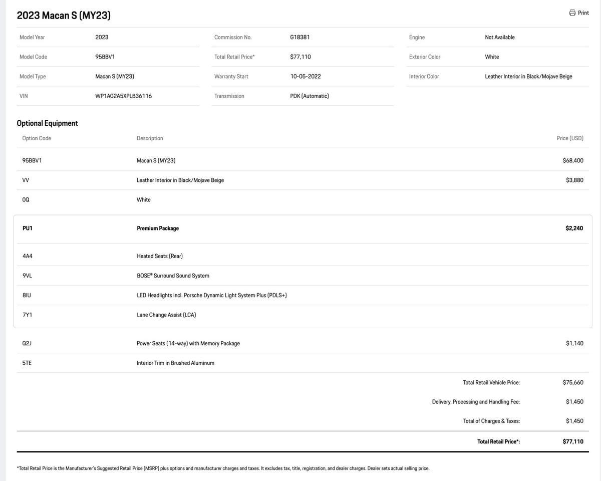 2023 Porsche Macan S Pompano Beach FL