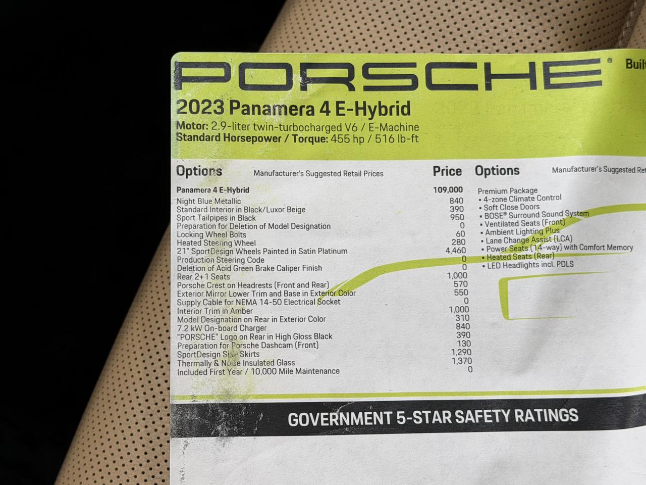 2023 Porsche Panamera 4 E-Hybrid Newark DE