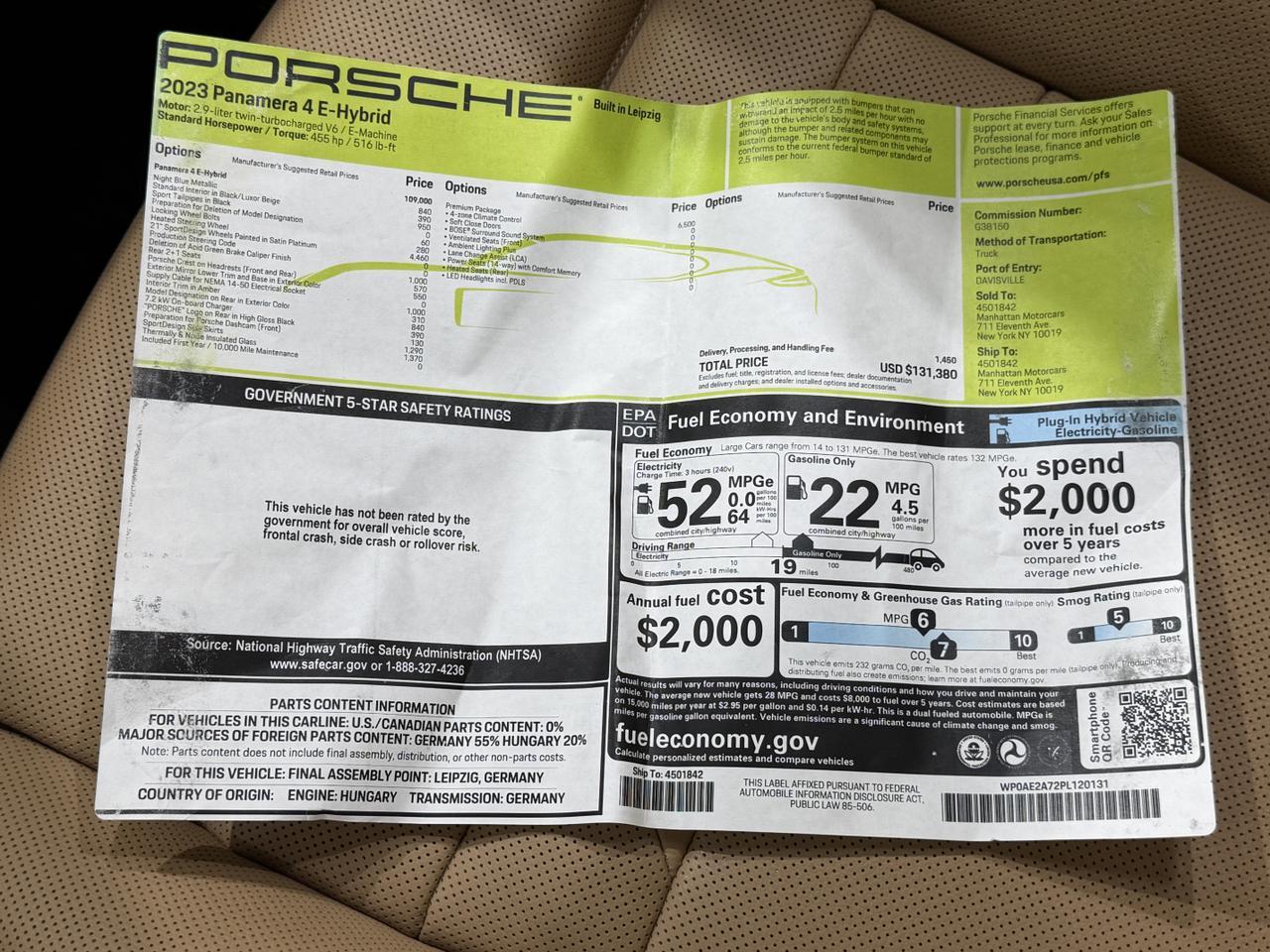 2023 Porsche Panamera 4 E-Hybrid Newark DE