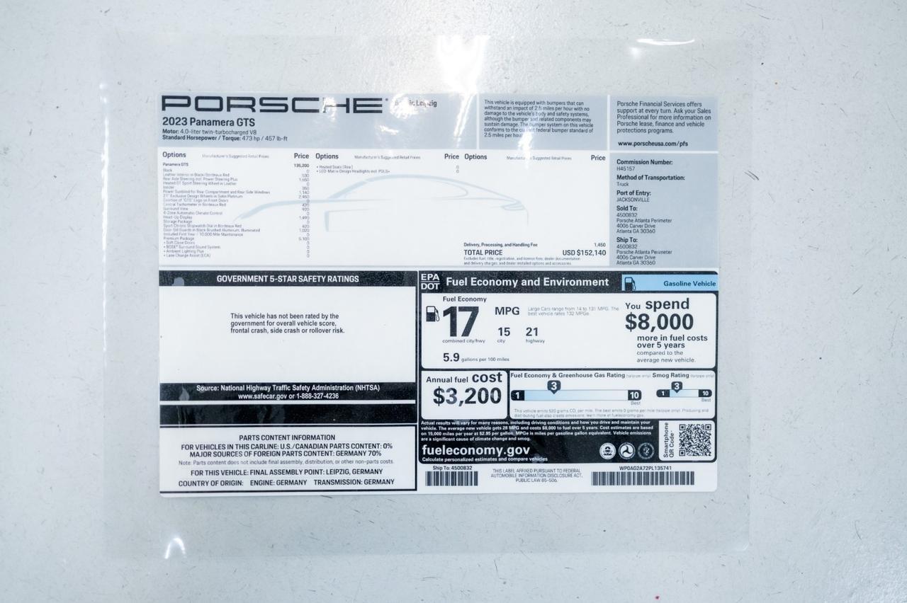 2023 Porsche Panamera GTS Marietta GA